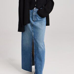 NWT The Sadie High Rise Maxi A- Line Skirt